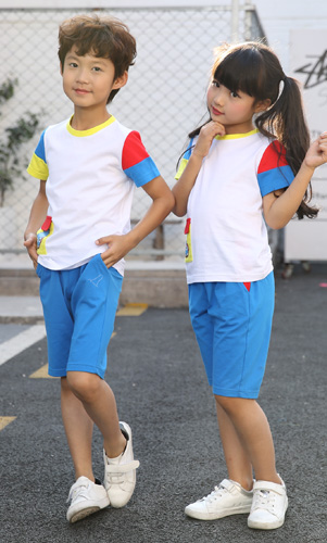 夏裝學校校服定制校園休閑運動服AM17TZ039