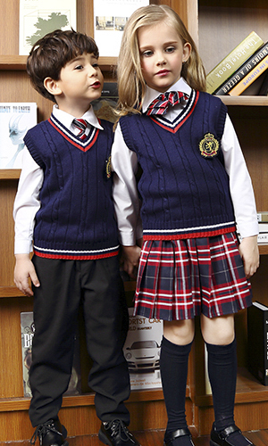 中小學(xué)高端毛織校服  英倫風(fēng)校服定制