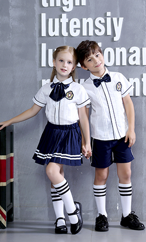 艾咪天使 英倫風襯衫校服套裝 中小學校服兩件套
