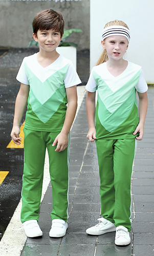 艾咪天使 夏款運動套裝  純色拼接中小學校服套裝 廠家定制