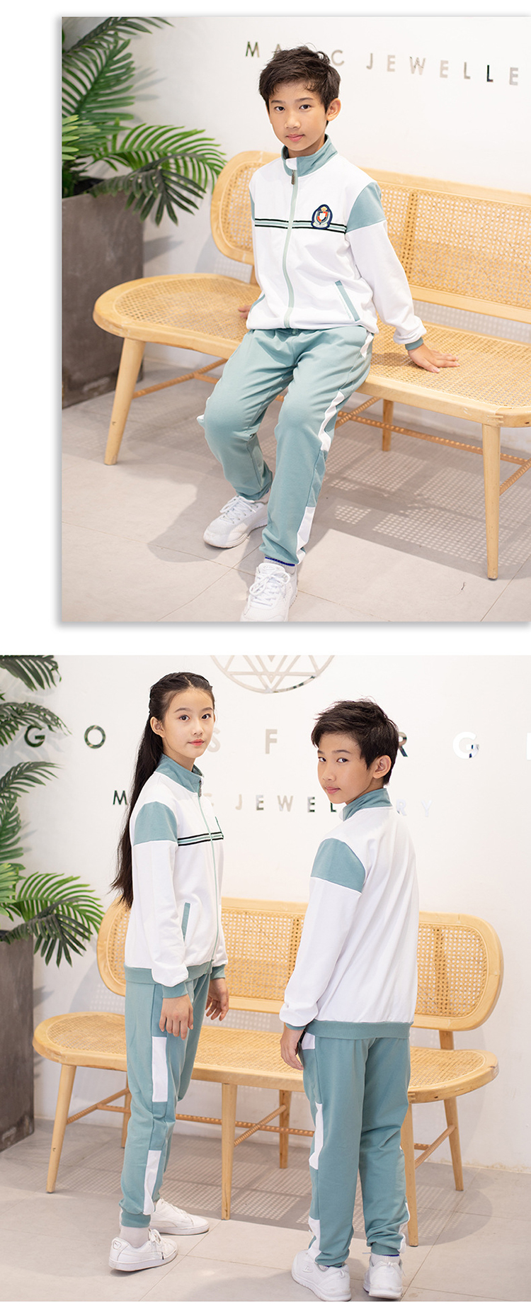 長(zhǎng)袖運(yùn)動(dòng)學(xué)生服 (1)