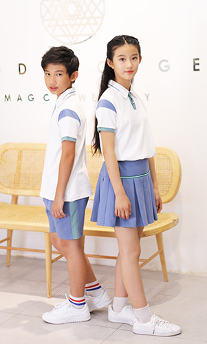 polo領休閑短袖學生裝