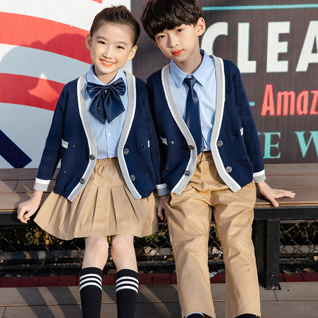 幼兒園園服春秋季英倫風小學生校服班服