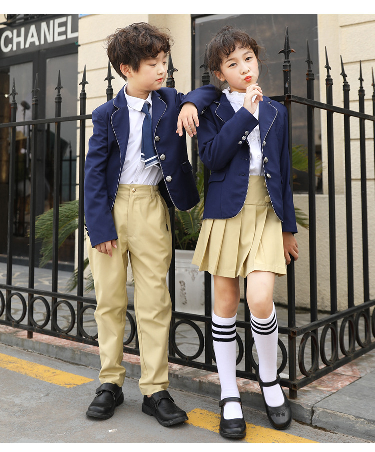 中小學生英倫風校服定制