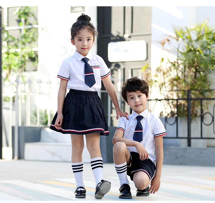 貴族中小學幼兒園夏裝校服定制 艾咪天使