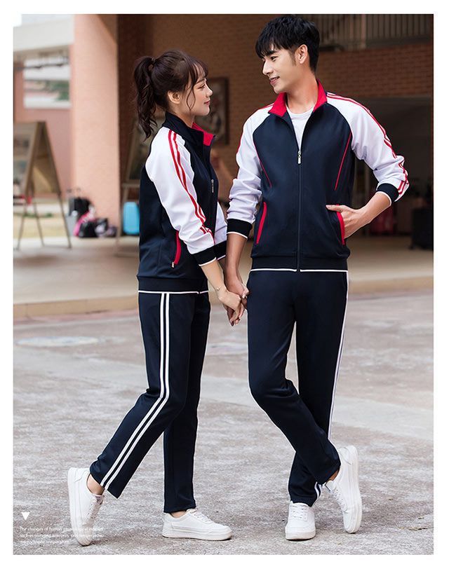 秋冬韓版初高中運(yùn)動(dòng)長(zhǎng)袖套裝班服校服