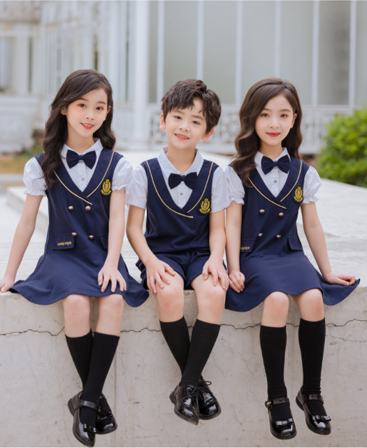 艾咪天使高端英倫風幼兒園園服套裝幼兒園演出服